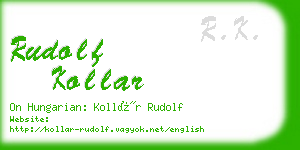rudolf kollar business card